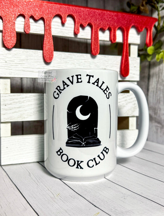 Grave Tales Book Club 15oz Ceramic Mug