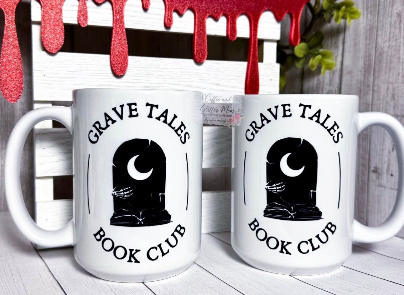 Grave Tales Book Club 15oz Ceramic Mug