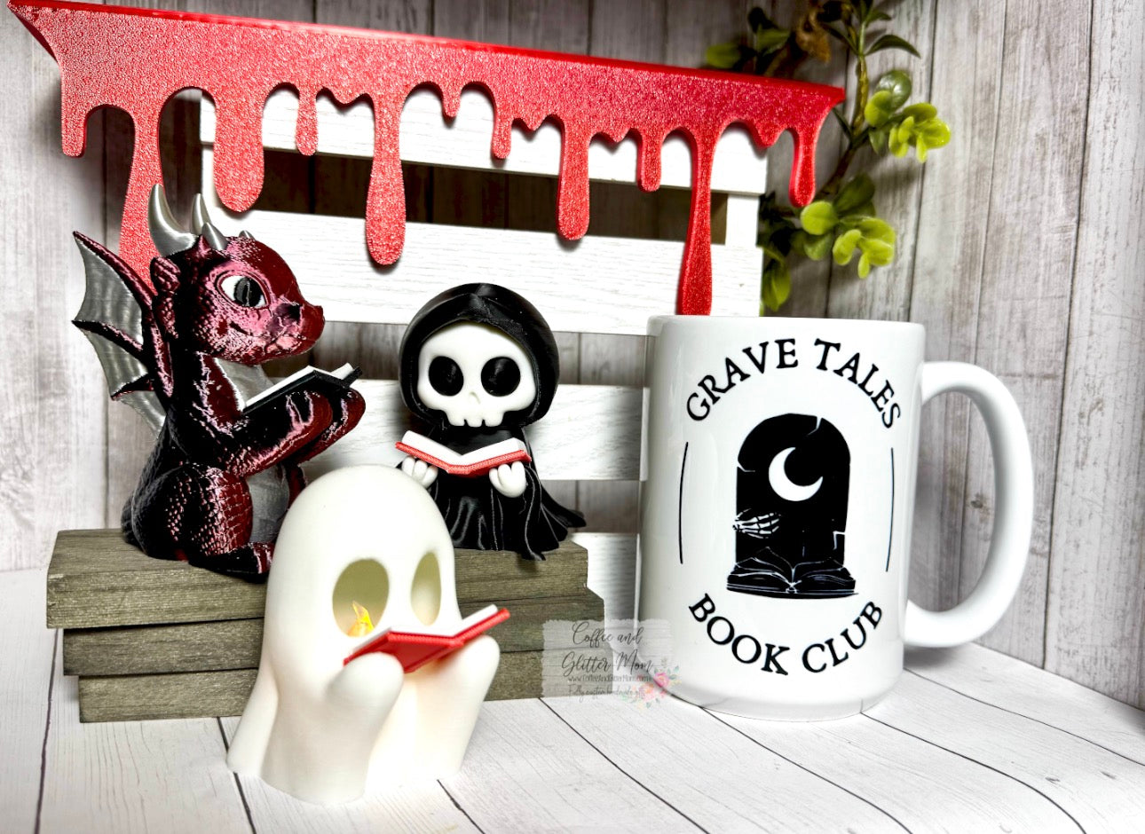 Grave Tales Book Club 15oz Ceramic Mug