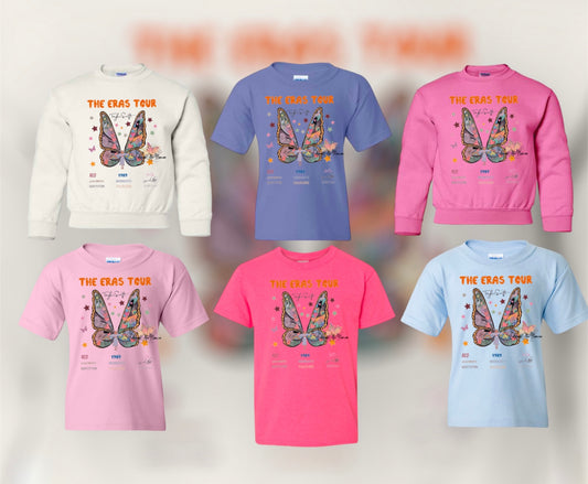 Butterfly Eras Tour Youth Tee or Sweatshirt