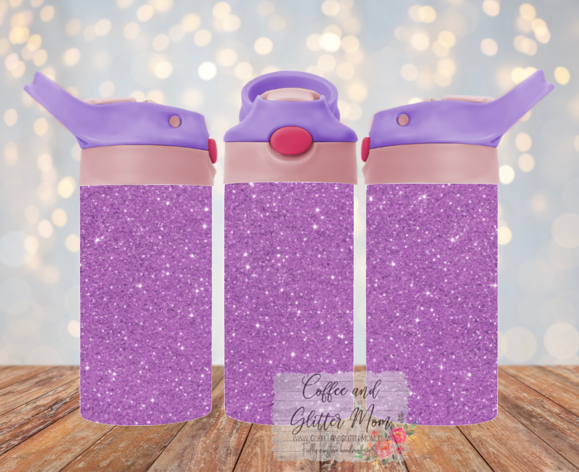 Custom 12oz Kids Pink Top Water Bottle Tumbler