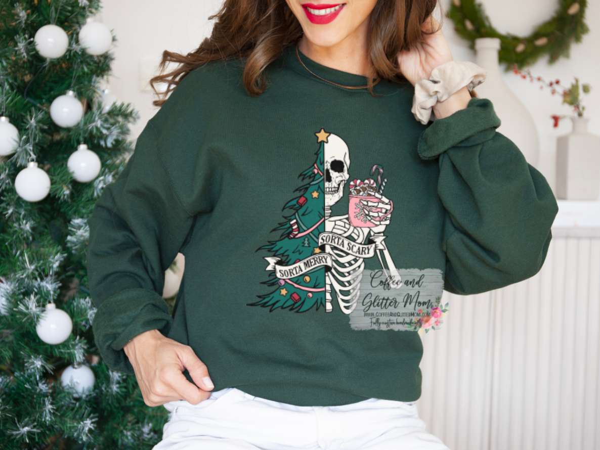 Sorta Merry Sorta Scary Christmas Sweatshirt