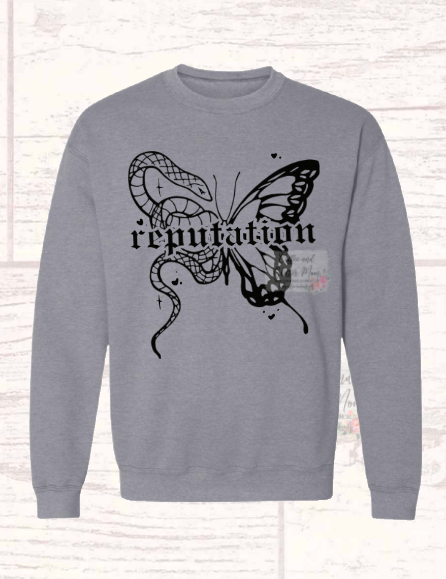 Reputation Snake Butterfly Youth/Adult Sweatshirt