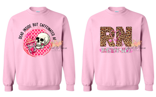 Pick A Design Light Pink Sweatshirt