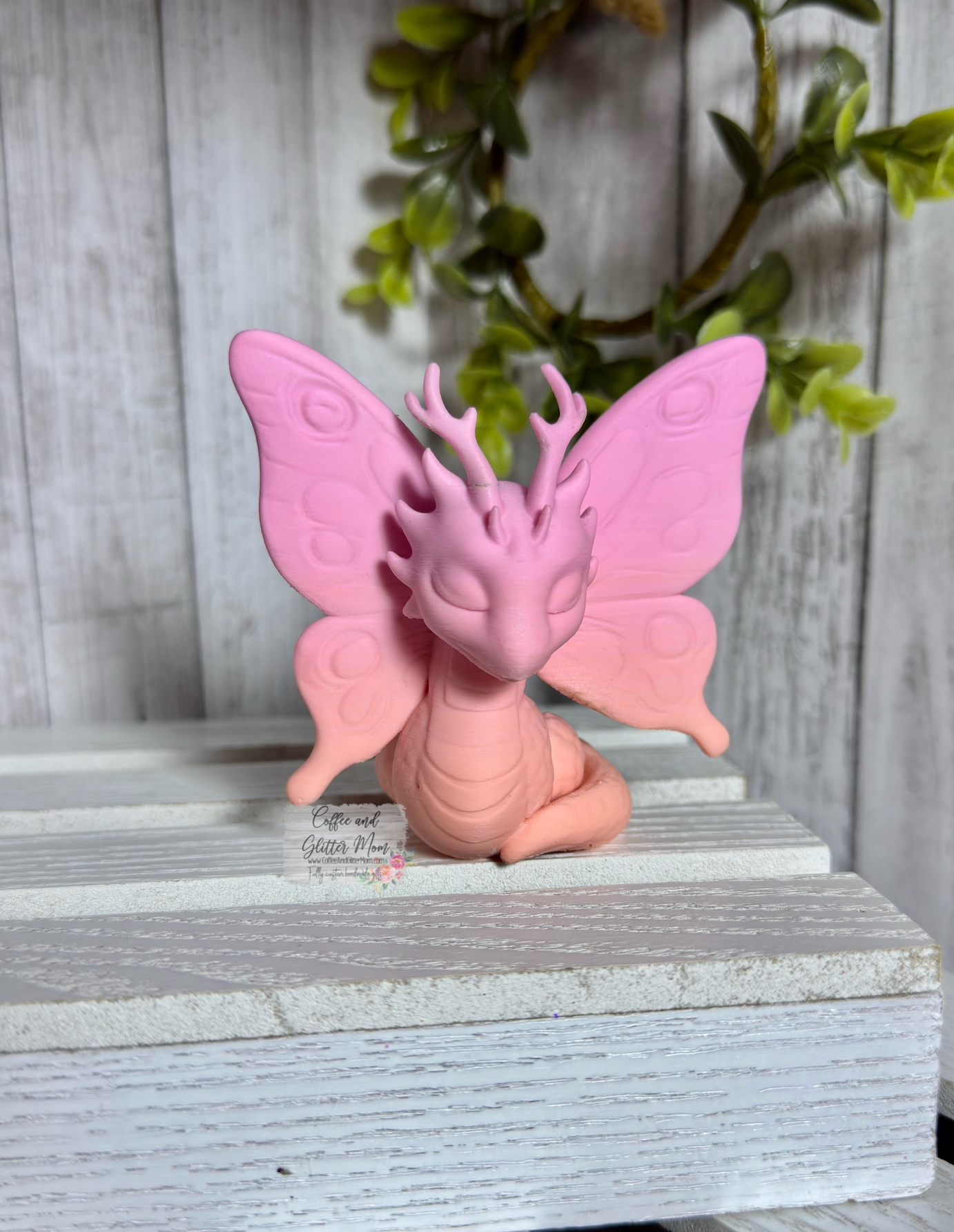 Dragon Butterfly Bookshelf Decor