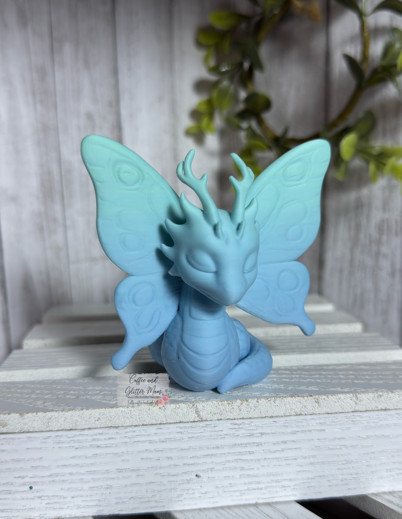 Dragon Butterfly Bookshelf Decor