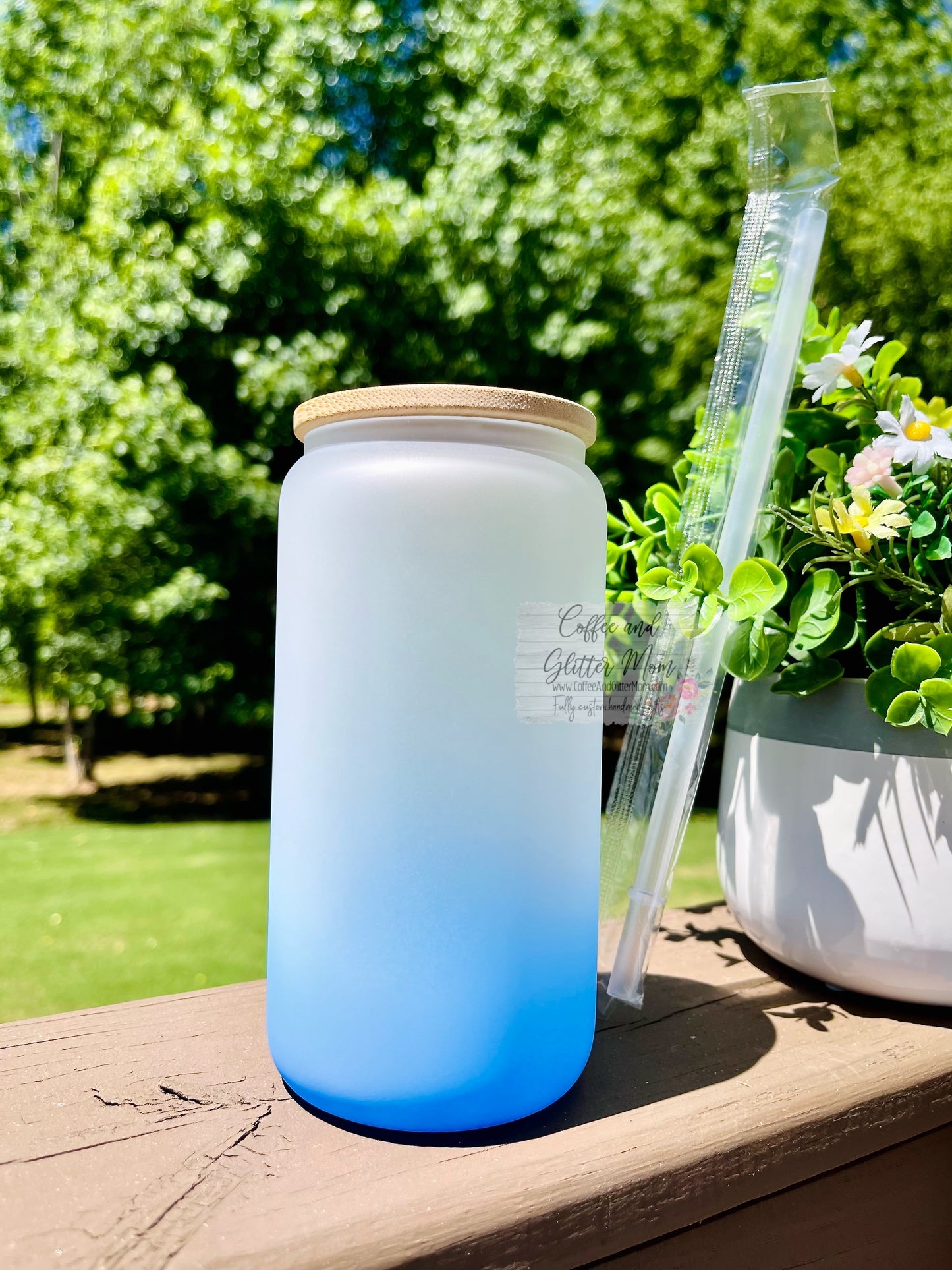 Affirmations for the Ghouls 16oz Ombré Glass Can