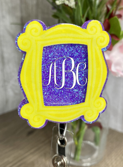 Yellow and Purple Frame Badge Reel