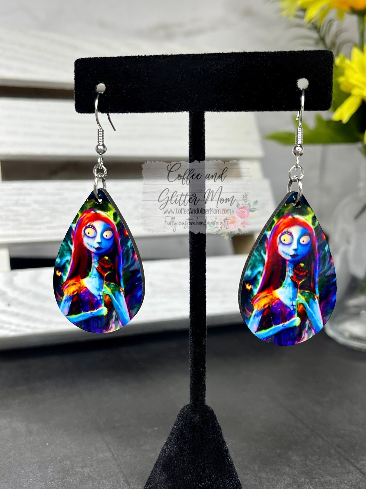 Sally Halloween Teardrop Earrings