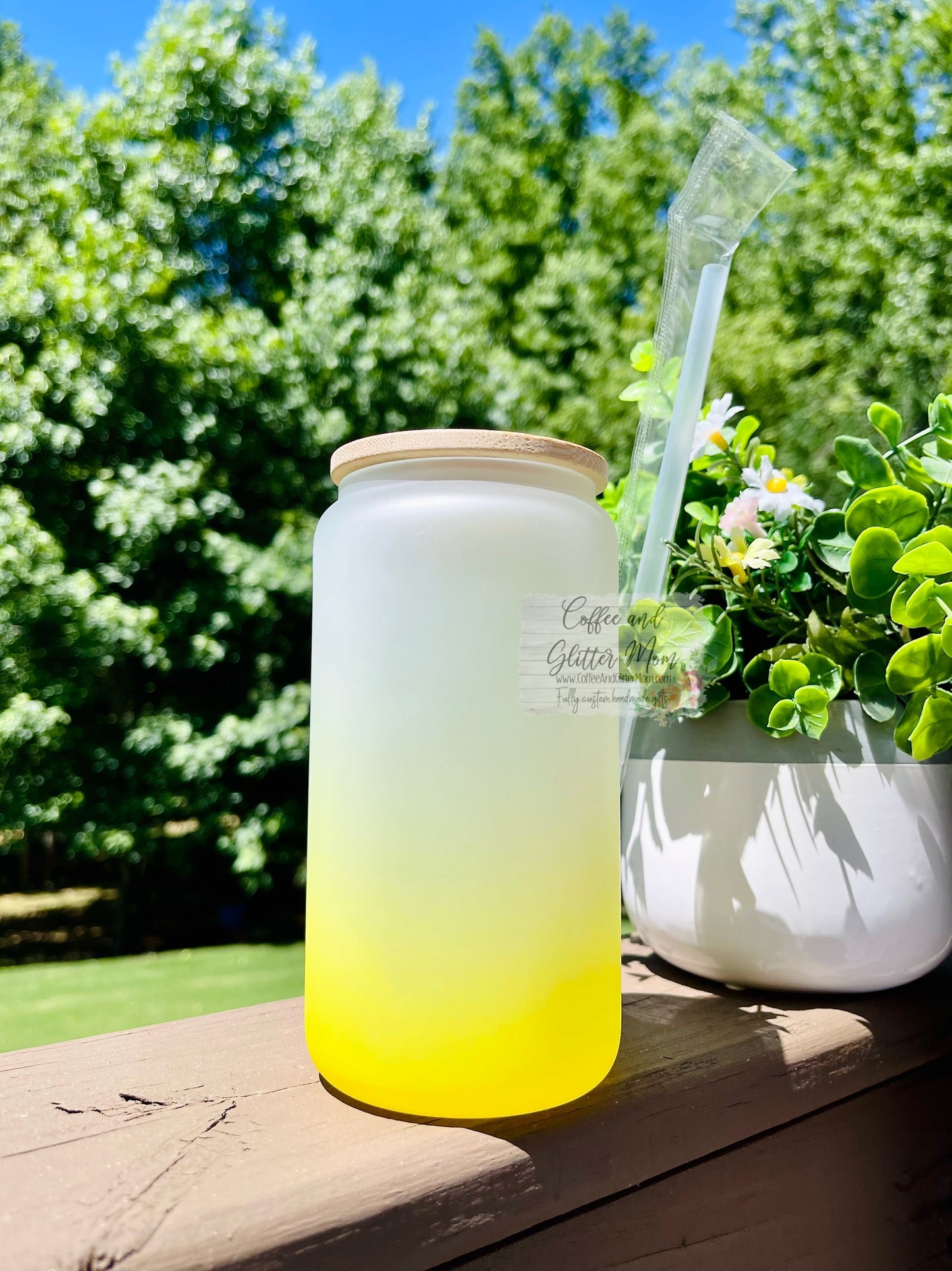 Affirmations for the Ghouls 16oz Ombré Glass Can
