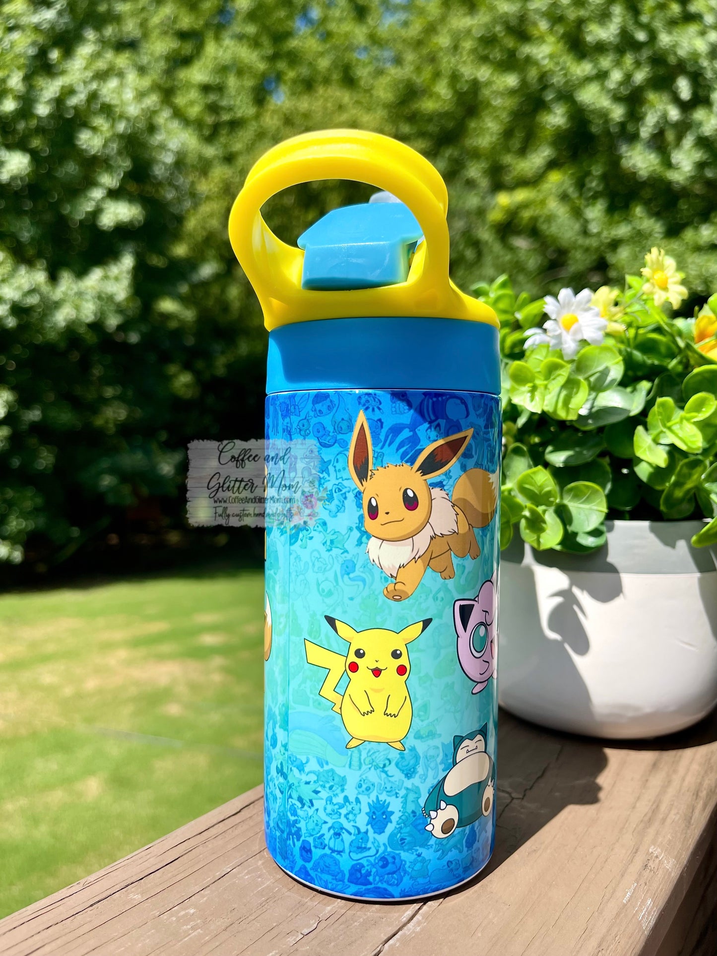Pokemon 12oz Kids Water Bottle Tumbler – Coffee And Glitter Mom