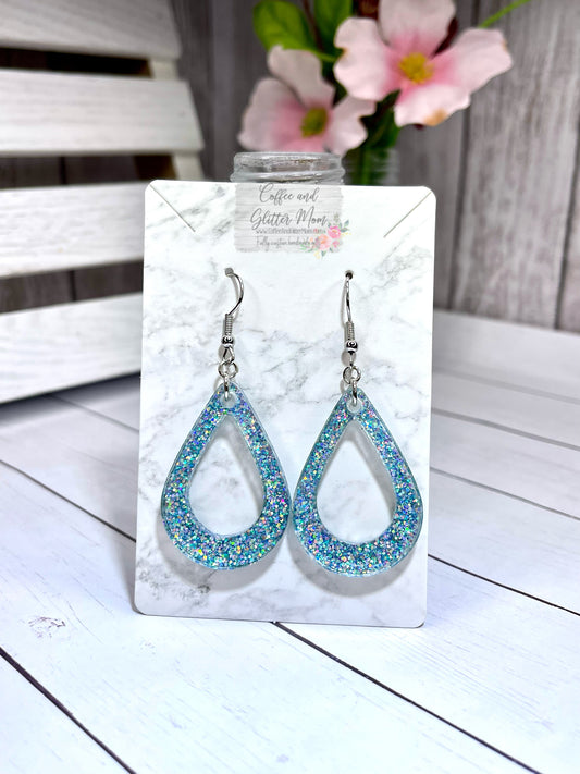 Clear Springs Blue Teardrop Earrings