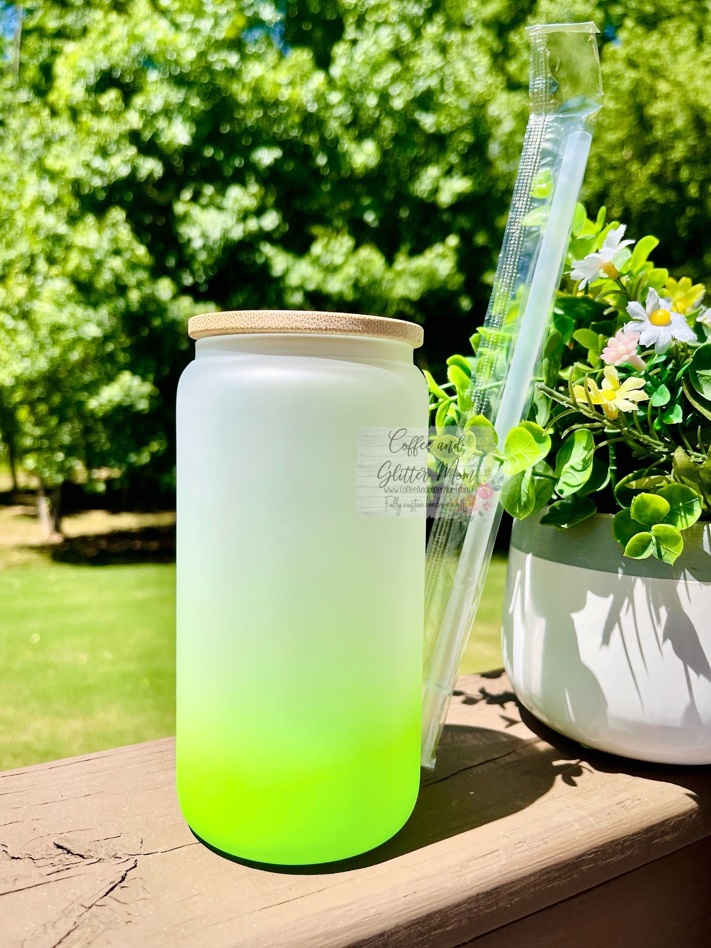 Affirmations for the Ghouls 16oz Ombré Glass Can