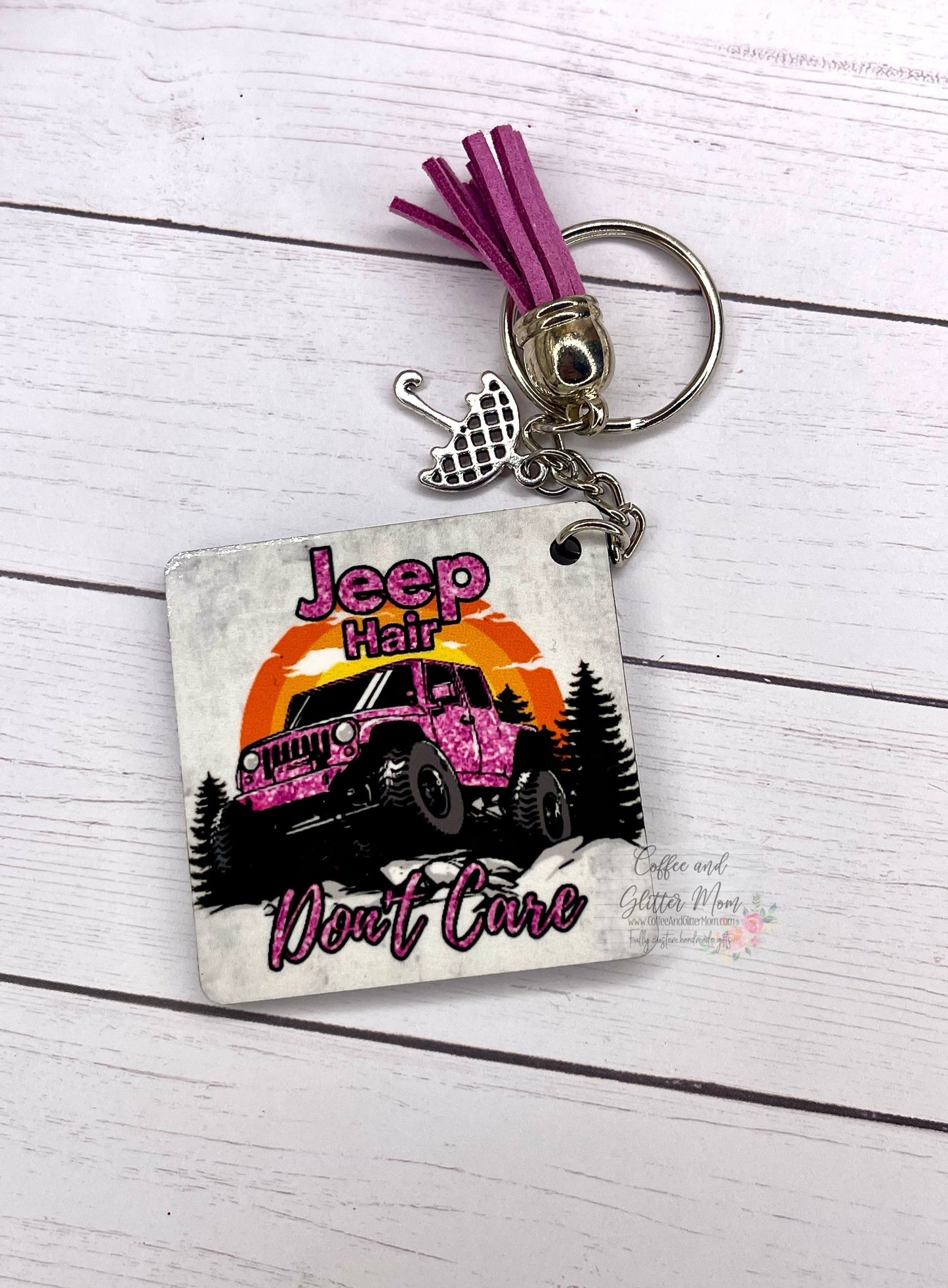 Jeep Hair Don't Care Keychain
