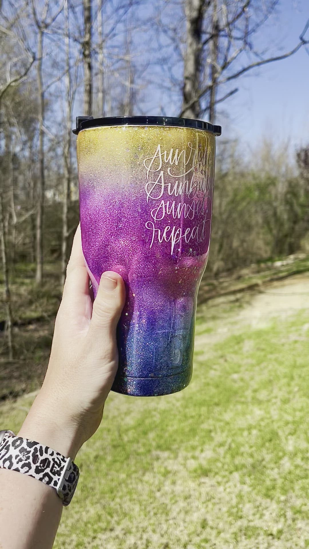 Customized RTIC Purple Tumbler 30 ounce