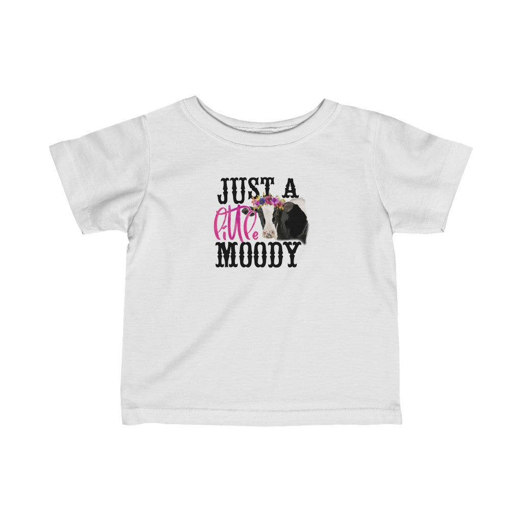 Just A Little Moo-dy Infant Fine Jersey Tee