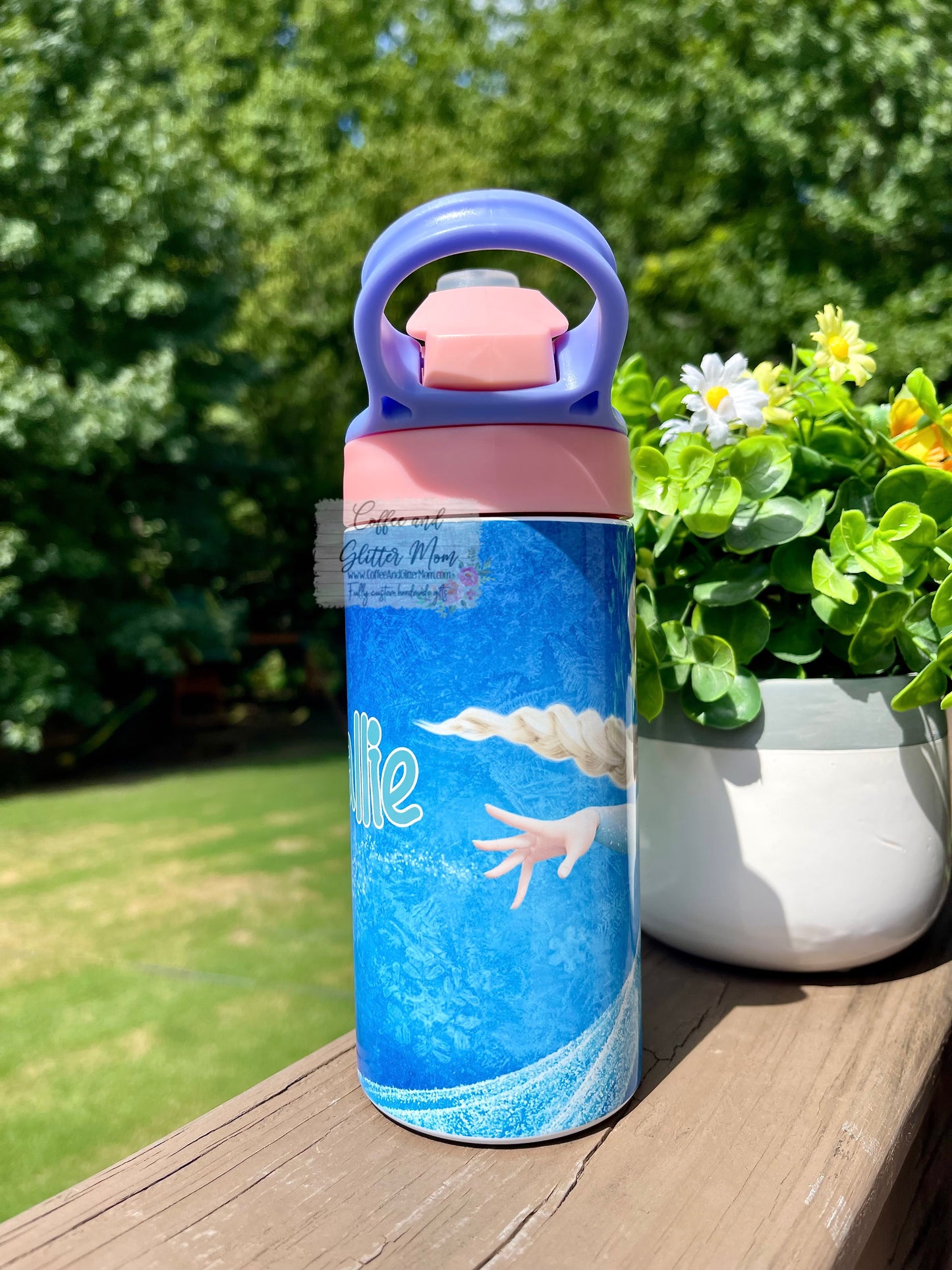 Ice Princess 12oz Kids Water Bottle Tumbler