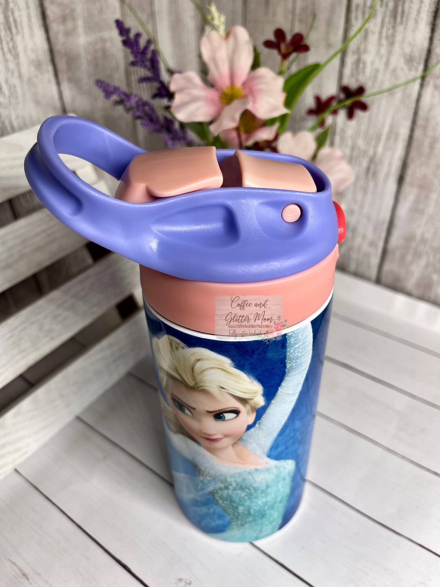 Ice Princess 12oz Kids Water Bottle Tumbler