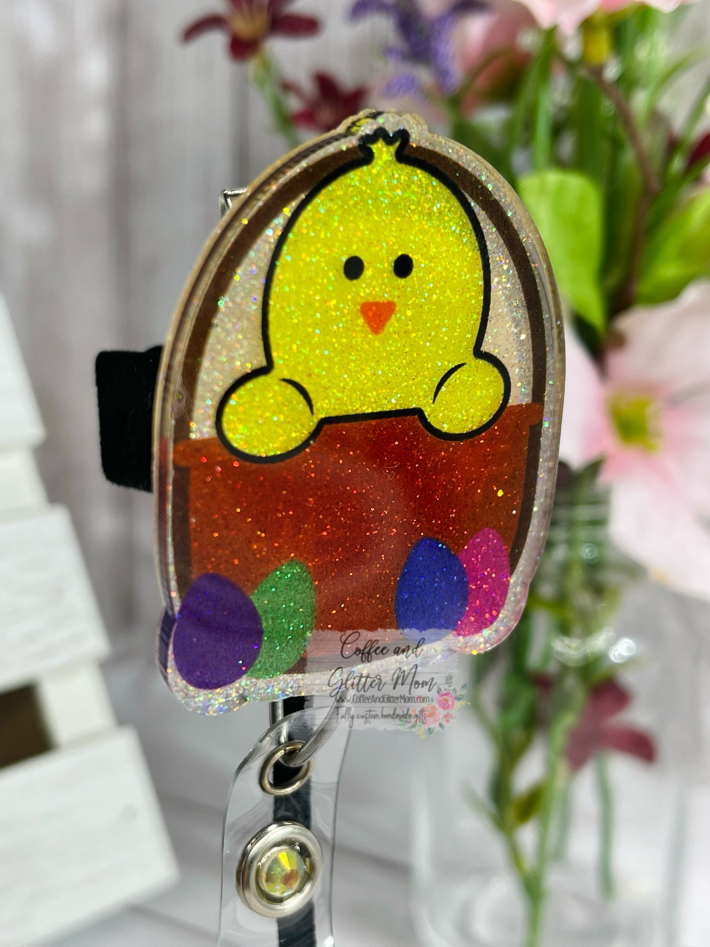 Easter Chick Designer Badge Reel
