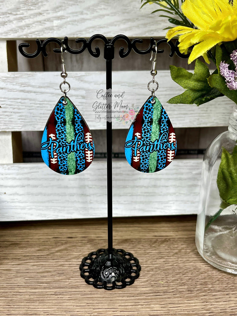 Panthers Football Earrings