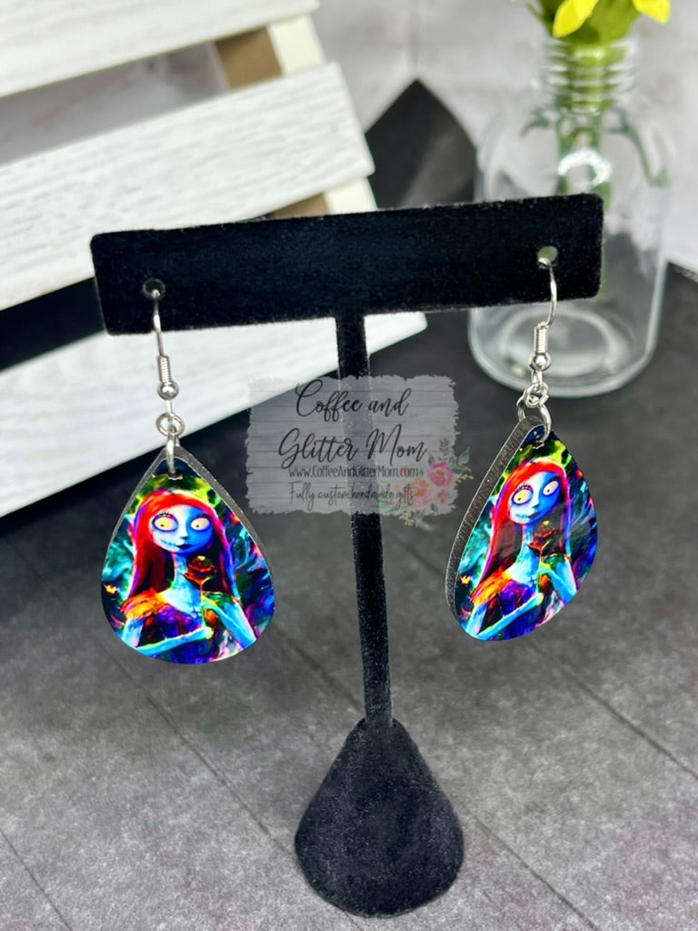 Sally Halloween Teardrop Earrings