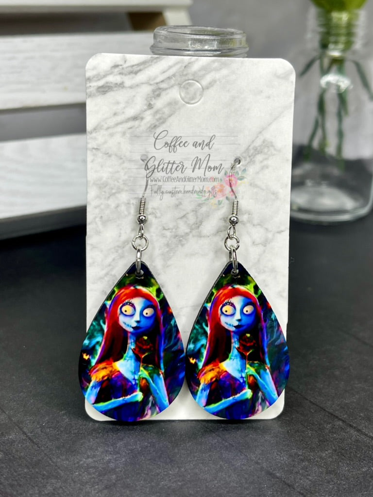 Sally Halloween Teardrop Earrings