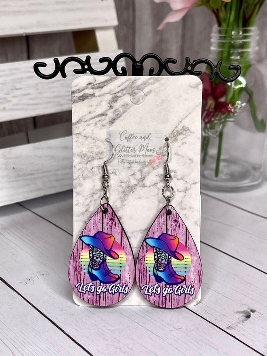 Let's Go Girls Earrings RTS