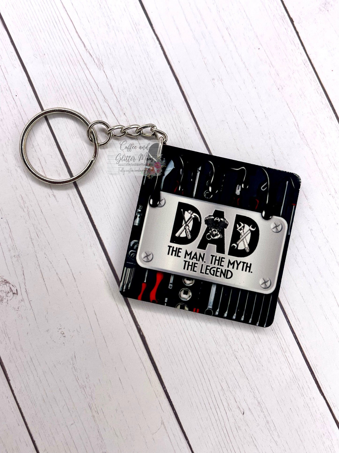 Dad: The Legend Keychain