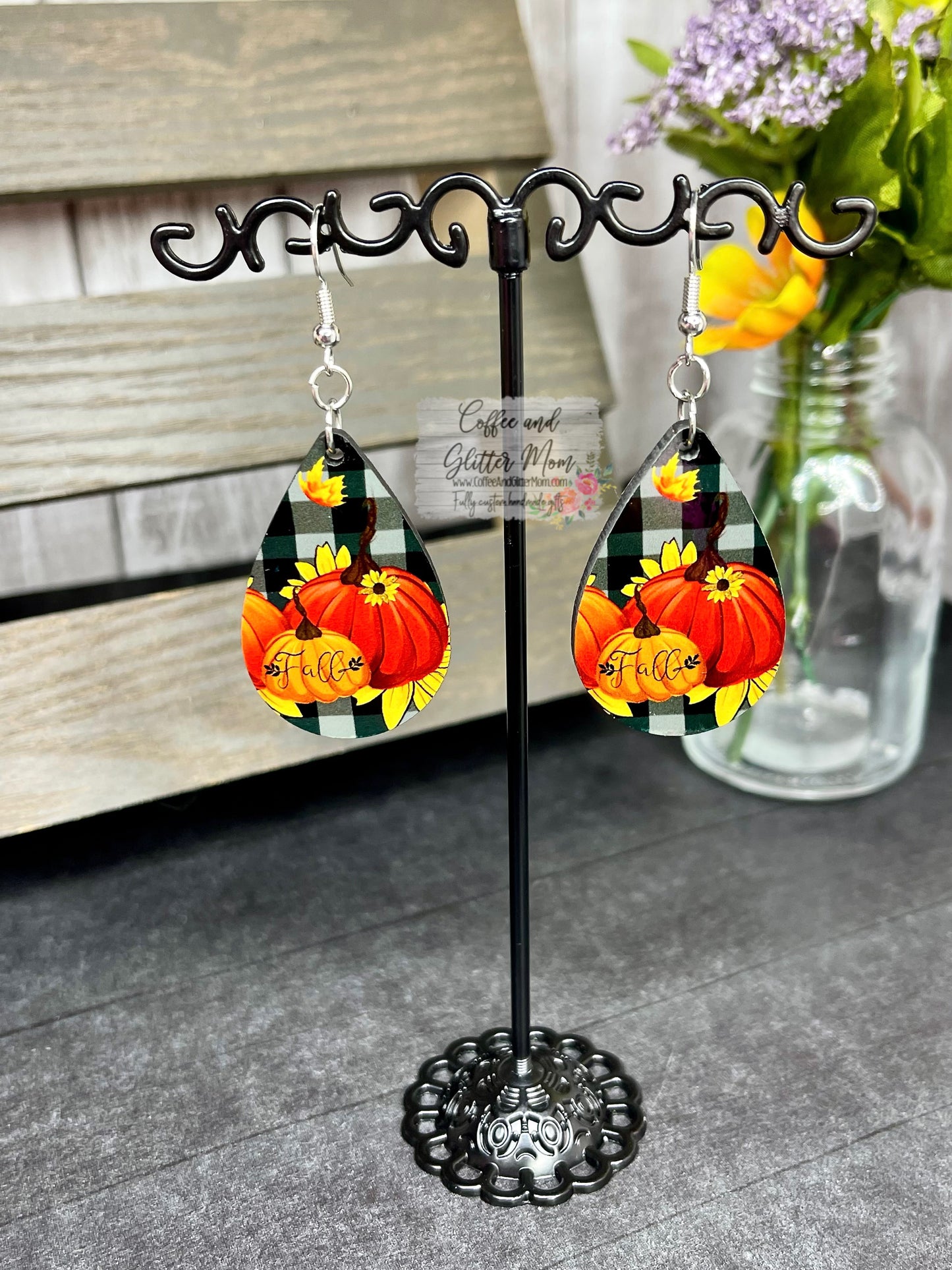 Fall Pumpkin Earrings