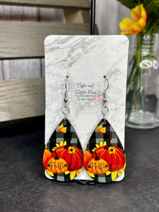 Fall Pumpkin Earrings