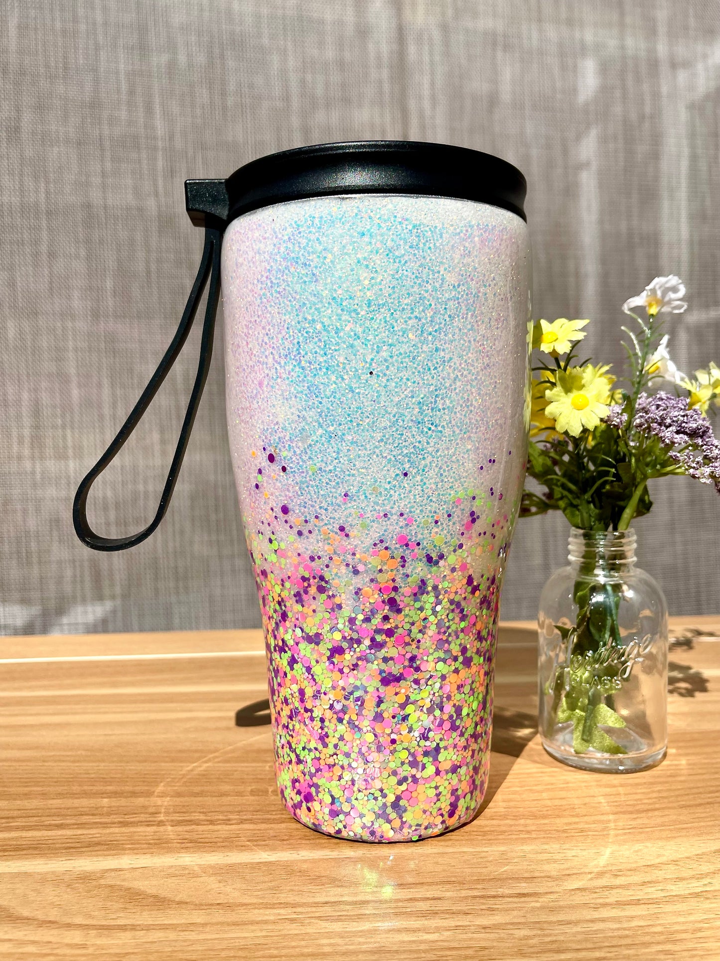 Candy Rainbow 30oz Duo-Lid Tumbler With Straw