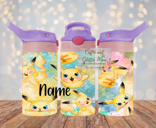 Pokemon 12oz Kids Water Bottle Tumbler – Coffee And Glitter Mom