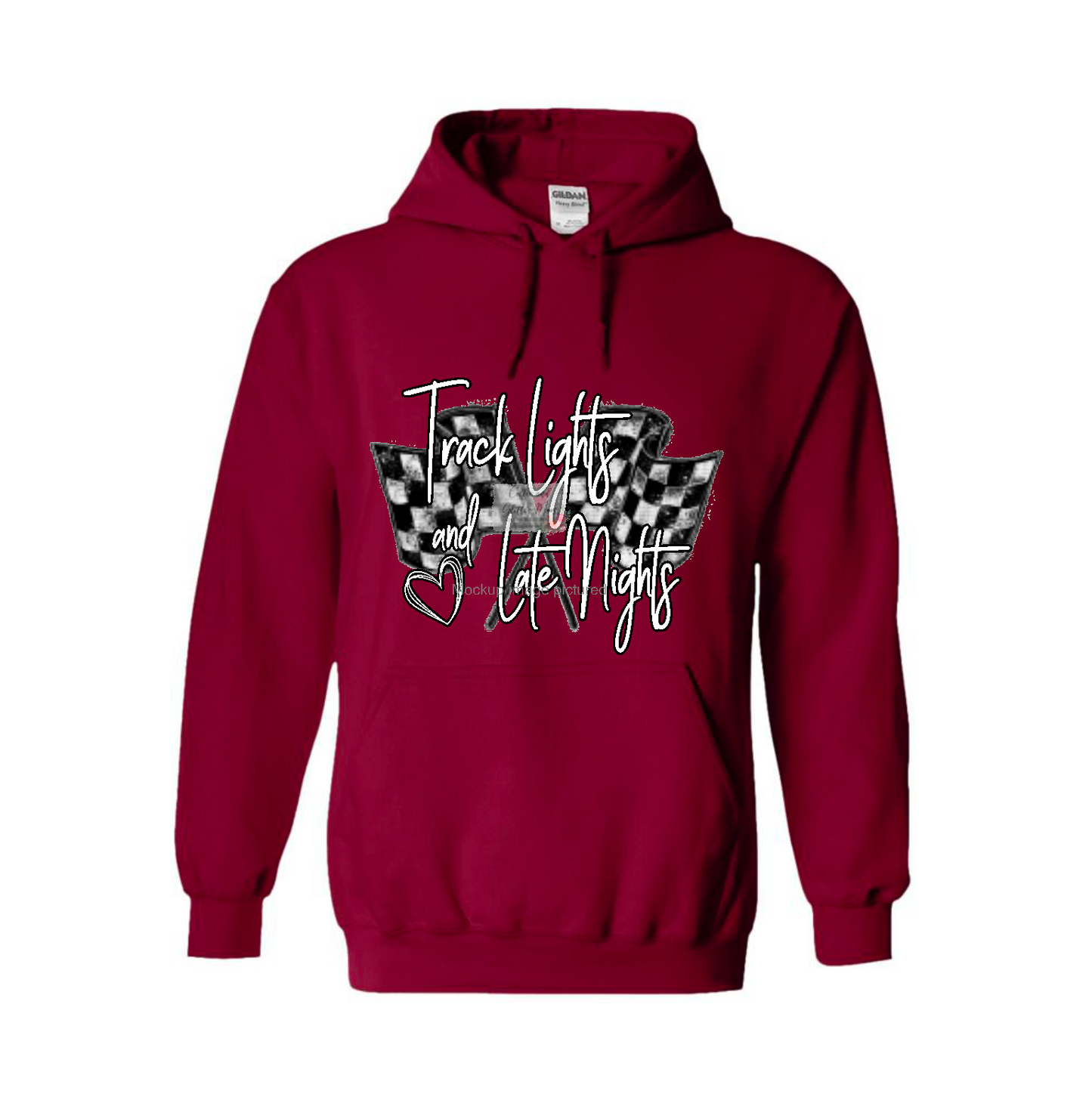 Track Lights & Late Nights Checkered Flag Hoodie