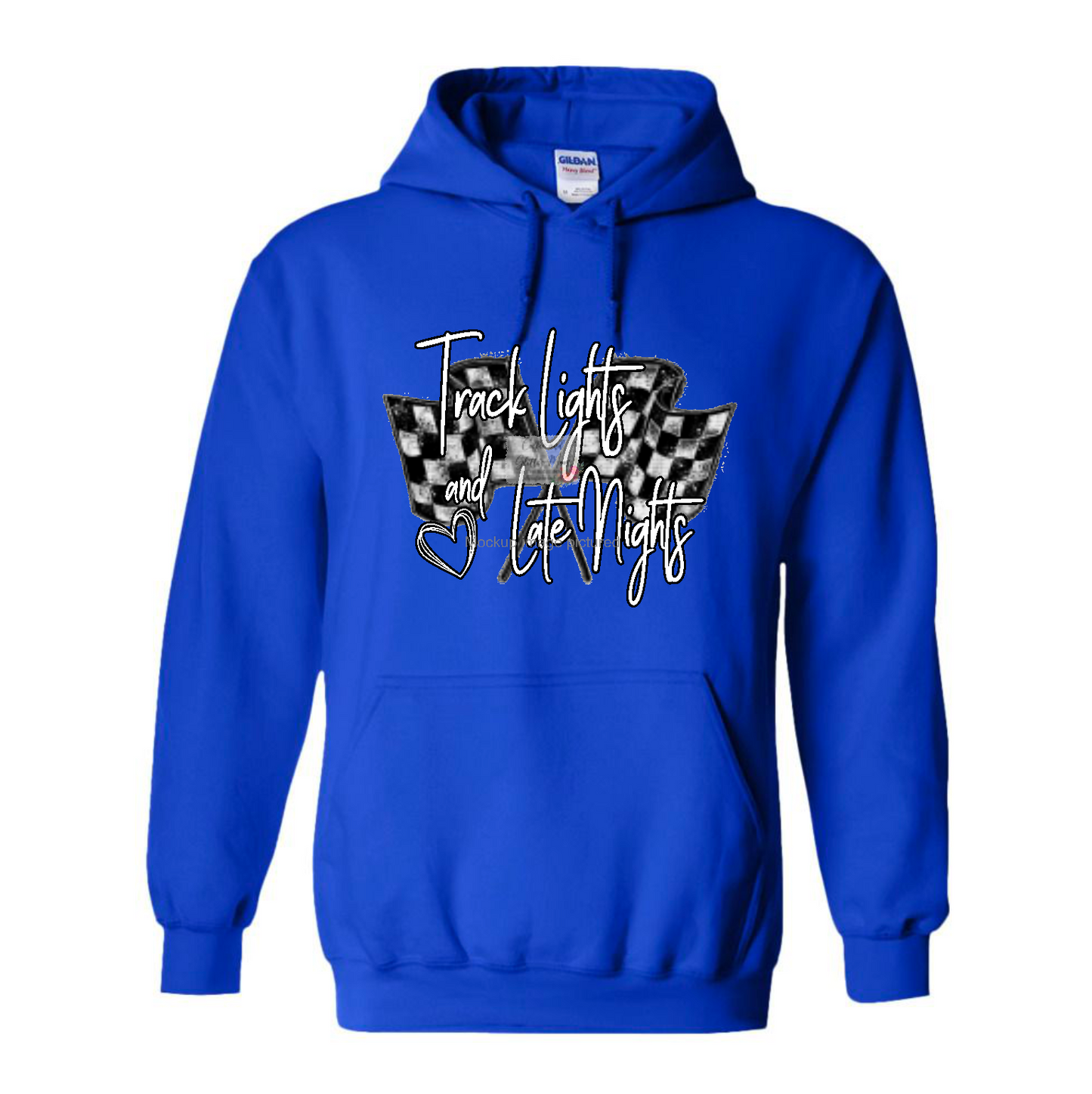 Track Lights & Late Nights Checkered Flag Hoodie