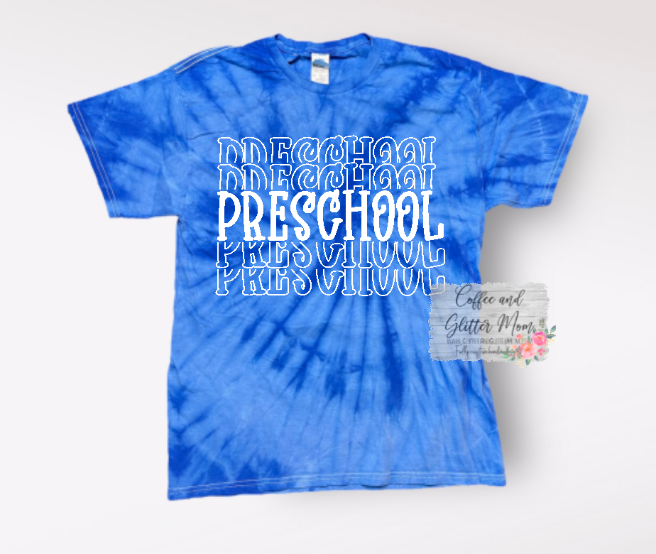 Stacked School Tie-Dye Youth/Adult Pick Your Tee