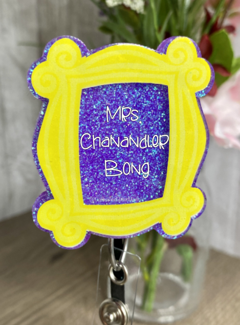 Yellow and Purple Frame Badge Reel