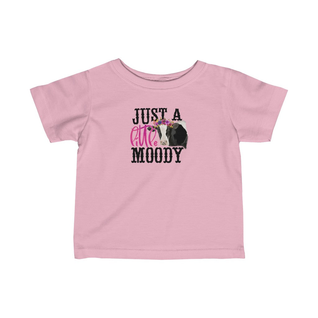 Just A Little Moo-dy Infant Fine Jersey Tee