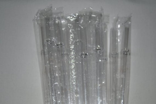 11" Clear Swirly Reusable Straws