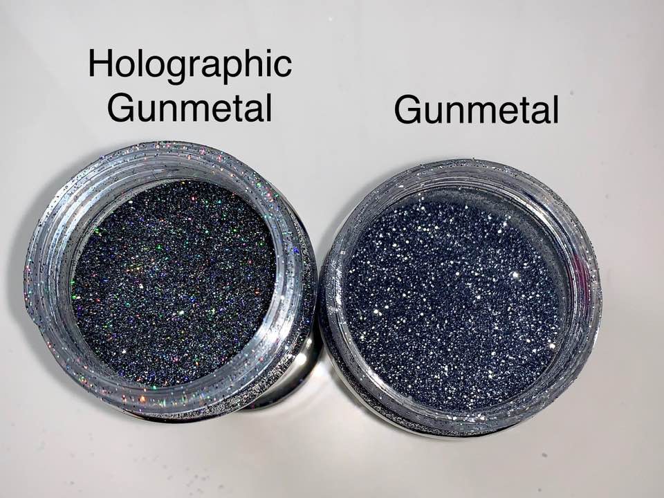 Gunmetal Holographic Fine