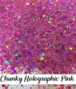 Chunky Holographic Pink