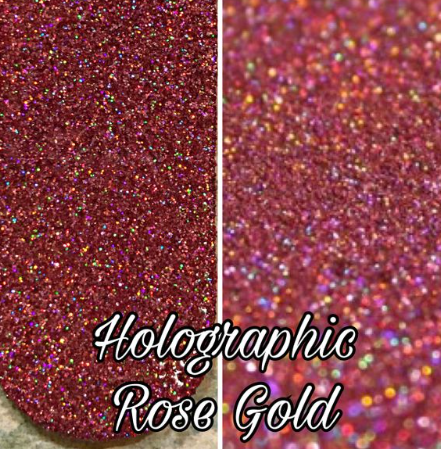 Rose Gold Holographic (blush tone) Fine