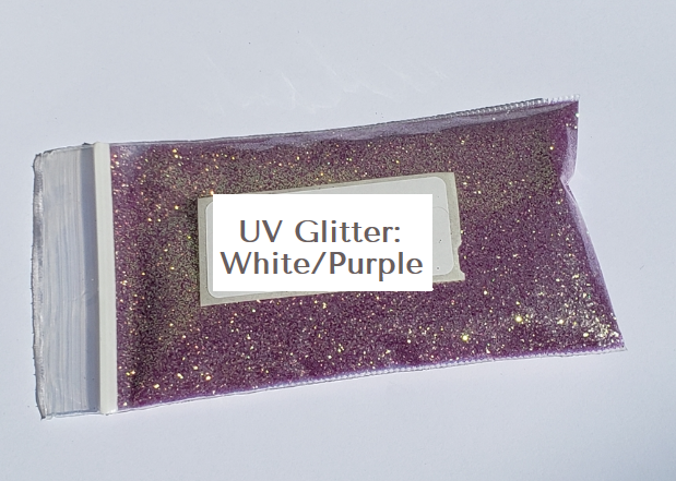 UV Glitter White to Pink/Purple Fine