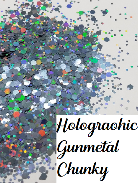 Chunky Holographic Gunmetal