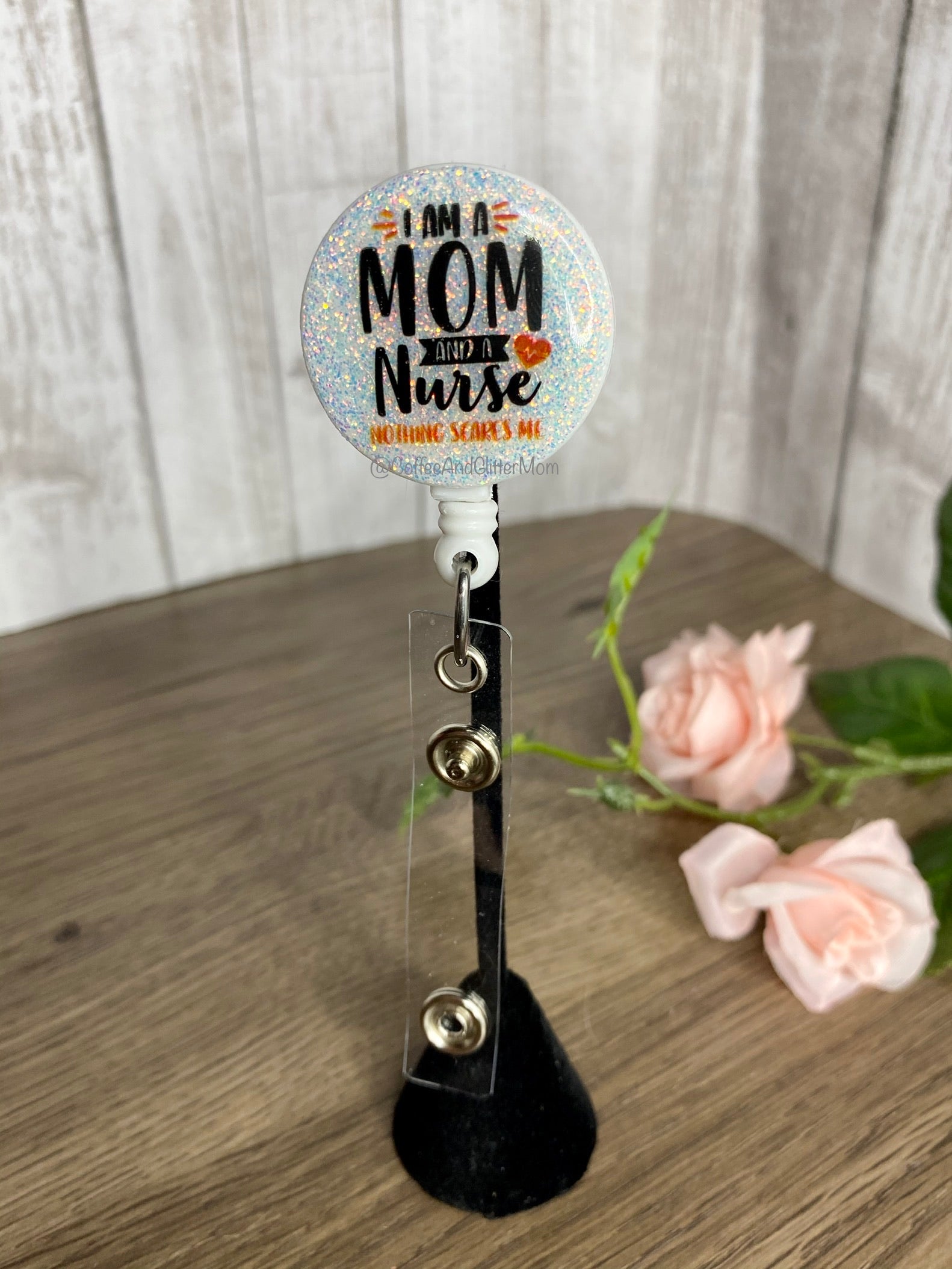 Floral Nurse Life Badge Reel – Coffee And Glitter Mom