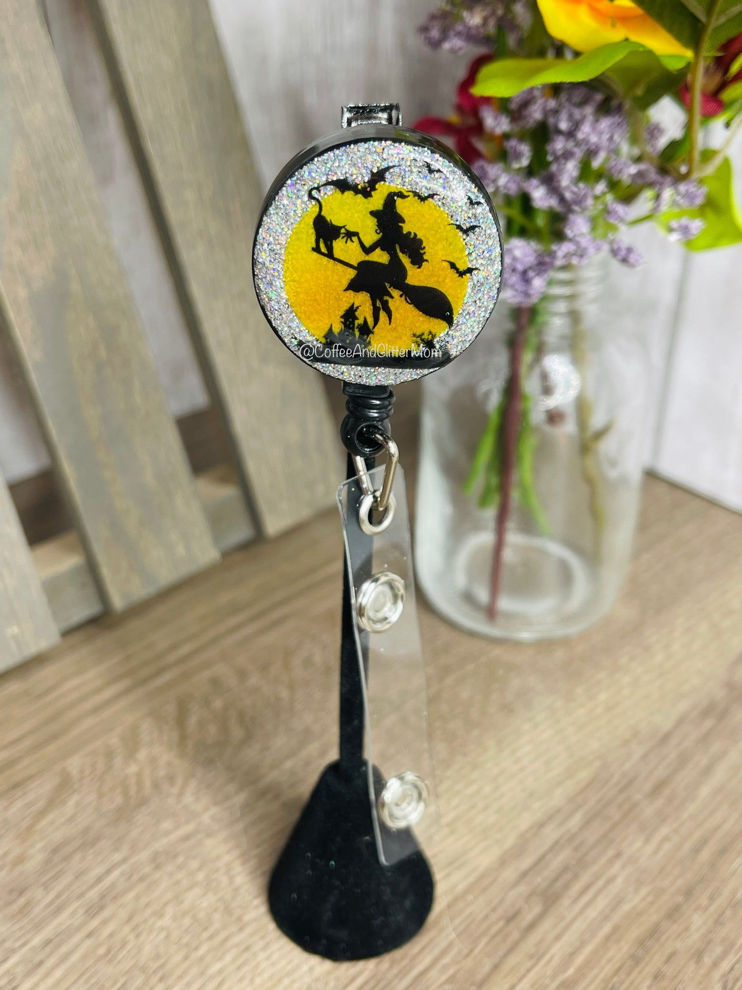 Moonlight Witch Silver Holographic Badge Reel