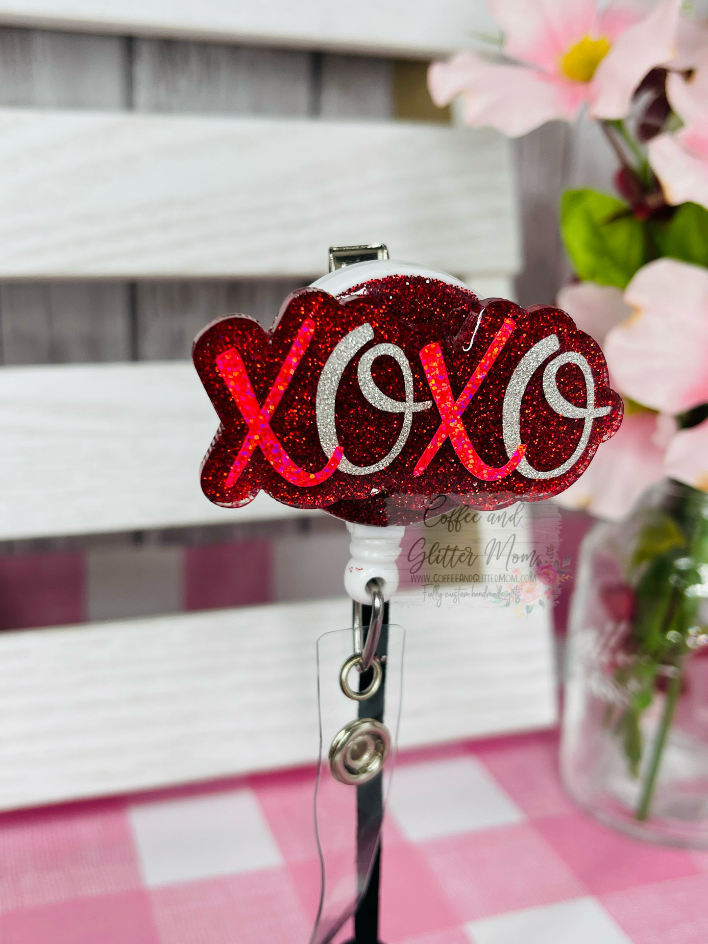 XOXO Valentines Designer Badge Reel