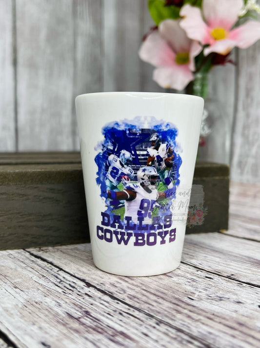 Cowboys Ceramic Shot Glass