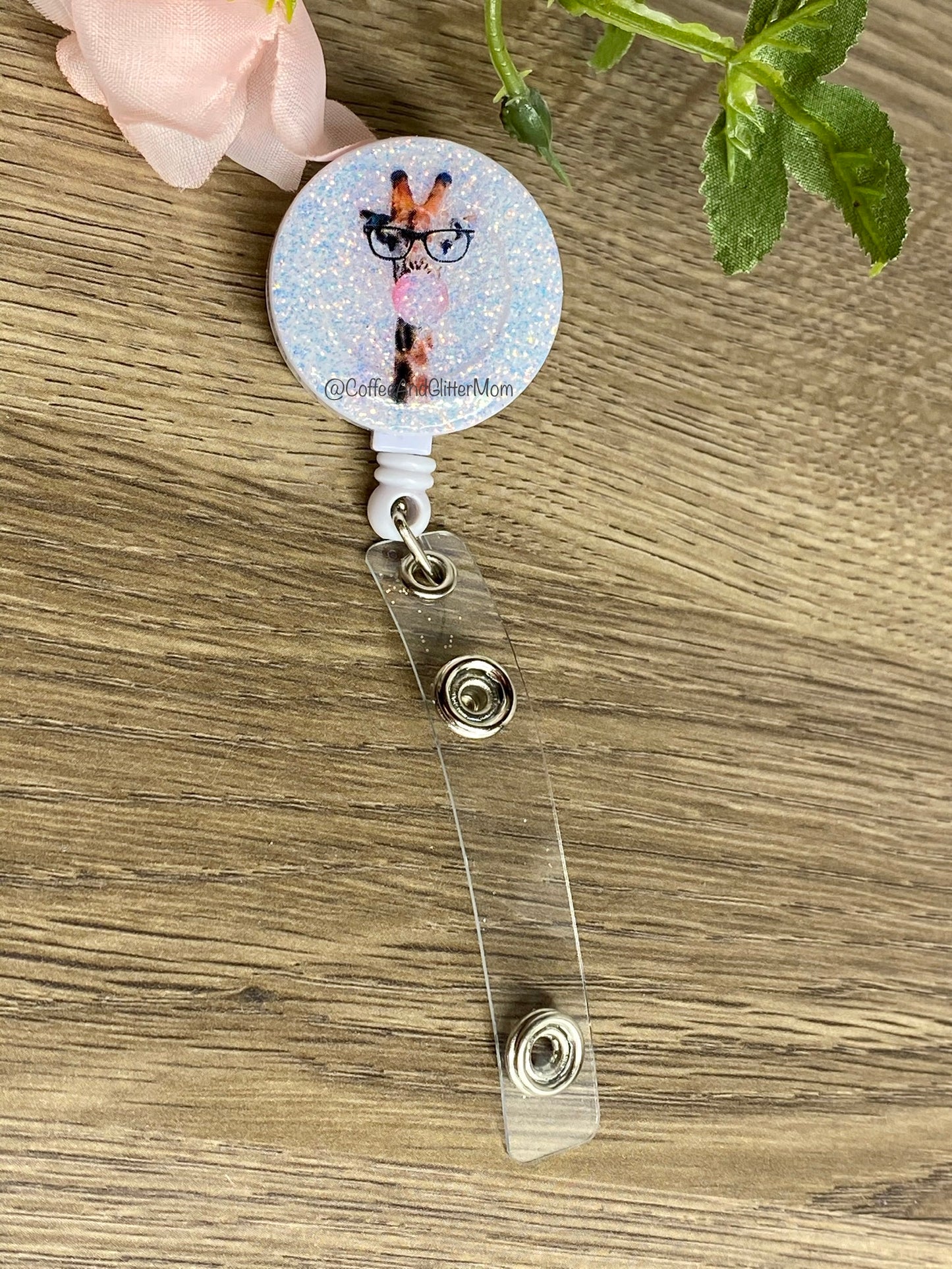 PREORDER Bubble Giraffe Badge Reel