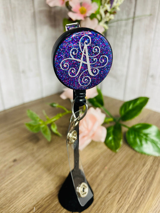 Pick your Letter 'Mermaid Mix' Badge Reel