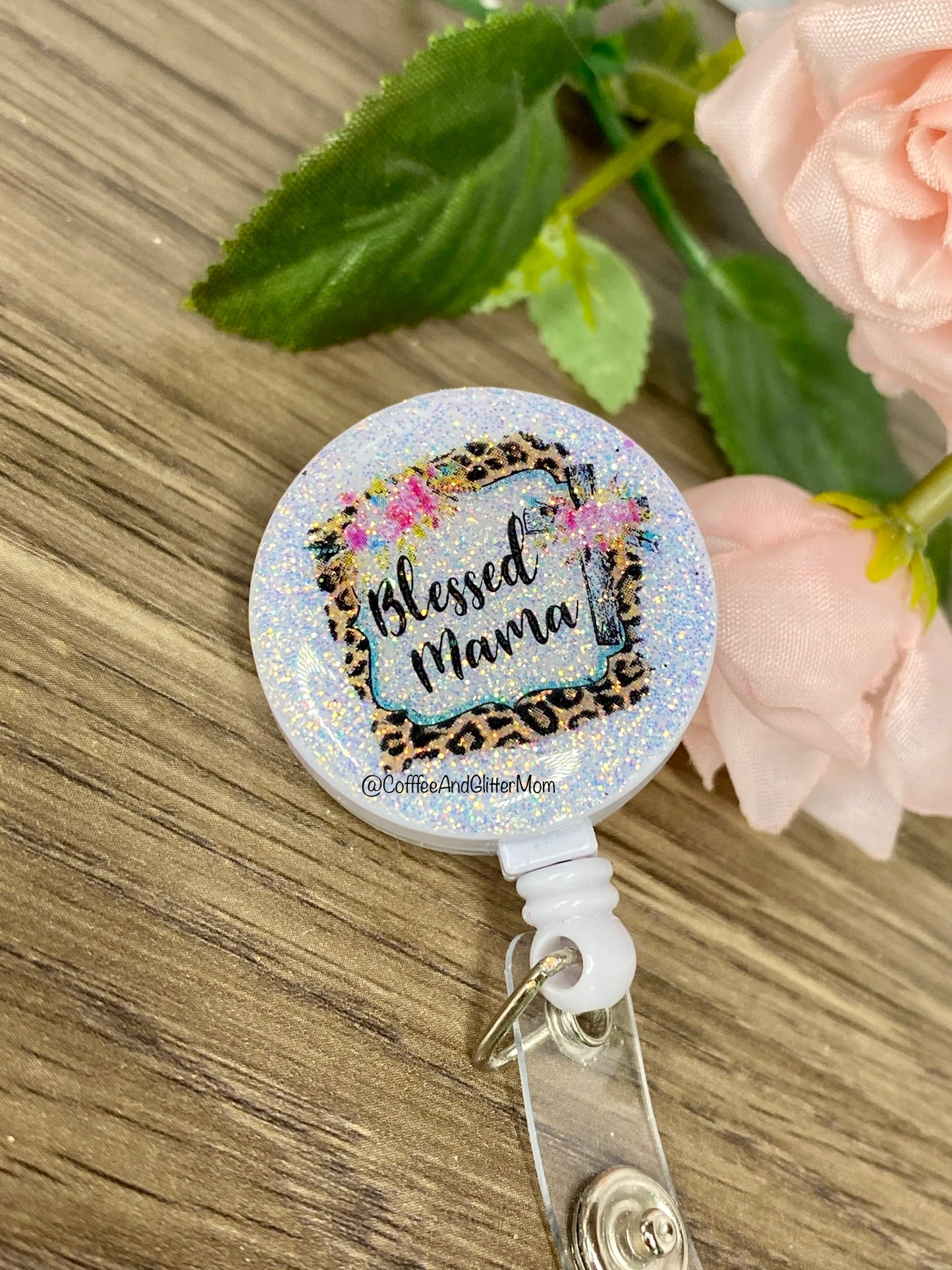 Floral Nurse Life Badge Reel – Coffee And Glitter Mom